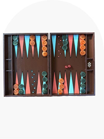 Kedili Ahşap Tasarım Tavla