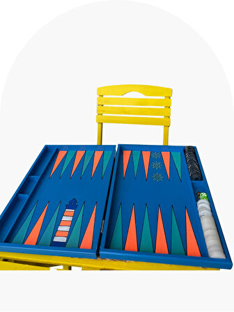 Yelken Model Ahşap Tasarım Tavla