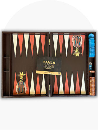 Zürafa Puro Model Ahşap Tasarım Tavla