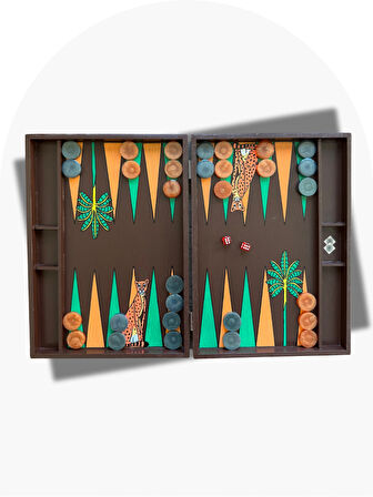 Kaplan Model Ahşap Tasarım Tavla