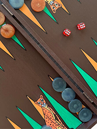 Kaplan Model Ahşap Tasarım Tavla