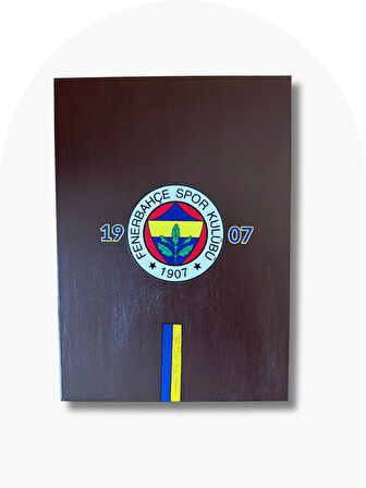 Fenerbahçe Logolu Model Ahşap Tasarım Tavla