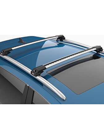 Kia Sorento 2002-2009 Uyumlu Turtle Air-1 Full Kit Tavan Ara Atkı Seti 82-82cm Gri