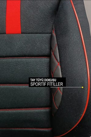 Ferrari 812 Superfast 6.5 V12 (800 Hp) Dct 2018  CARBON Serisi UYUMLU TAY TÜYÜ OTO KOLTUK KILIFI KIRMZI
