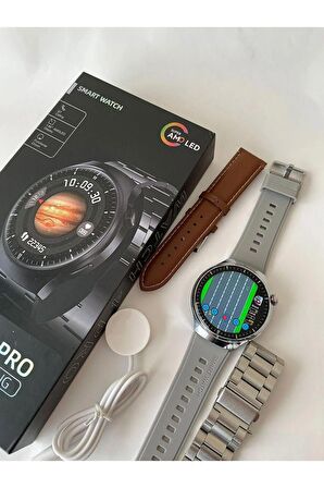 Watch 4 Gt Akıllı Saat Siyah Iphone Ve Android Tüm Telefonlara Uyumlu Nfc&arama Amoled Smartwatch