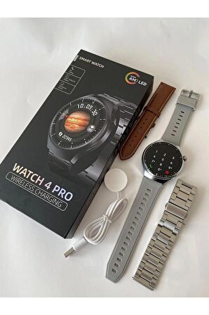 Watch 4 Gt Akıllı Saat Siyah Iphone Ve Android Tüm Telefonlara Uyumlu Nfc&arama Amoled Smartwatch