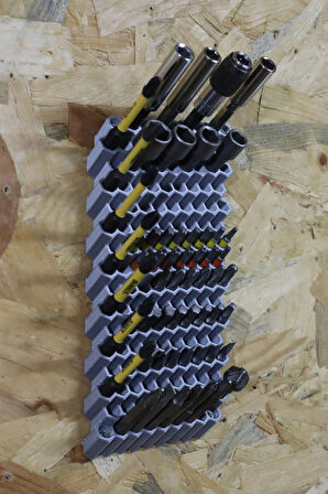 3D Printer Sepeti 140 Adetli Hex Bits Uç Organizeri