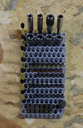 3D Printer Sepeti 140 Adetli Hex Bits Uç Organizeri