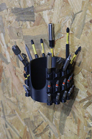 3D Printer Sepeti 32'li Hex Bits Tutucu ve Matkap Askısı