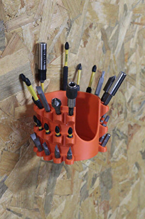 3D Printer Sepeti 32'li Hex Bits Tutucu ve Matkap Askısı