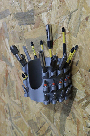 3D Printer Sepeti 32'li Hex Bits Tutucu ve Matkap Askısı