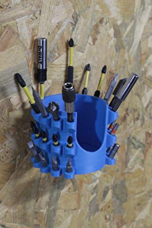 3D Printer Sepeti 32'li Hex Bits Tutucu ve Matkap Askısı