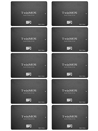 (10 Adet) Twinmos TM256GH2UGL 2.5" 256 GB 580/550 MB/S TLC 3D NAND SATA 3 SSD