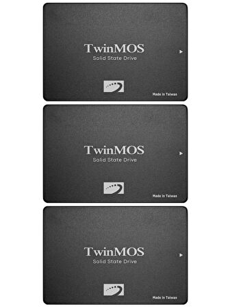 (3 Adet) Twinmos TM256GH2UGL 2.5" 256 GB 580/550 MB/S TLC 3D NAND SATA 3 SSD