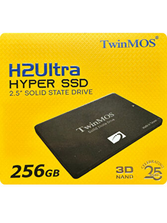 (3 Adet) Twinmos TM256GH2UGL 2.5" 256 GB 580/550 MB/S TLC 3D NAND SATA 3 SSD