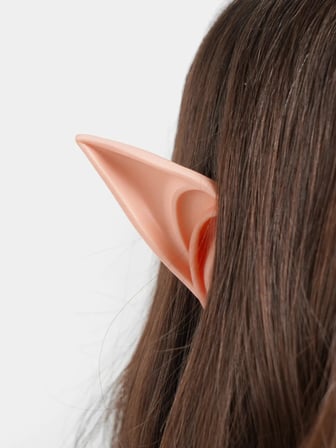 Yumuşak Malzemeden İmal Lateks Elf Kulağı 1 Çift 10x5 cm Etkinlik Eşyası Rol Yapma Sahne Takısı