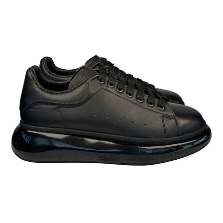 Kişiselleştirilebilir Kalın Ortopedik Tabanlı Mcquen Sneaker Spor Ayakkabı - Siyah