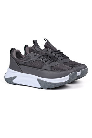 Kadın Kalın Tabanlı Füme Sneaker Spor Ayakkabı – Rahat, Şık ve Günlük Kullanıma Uygun
