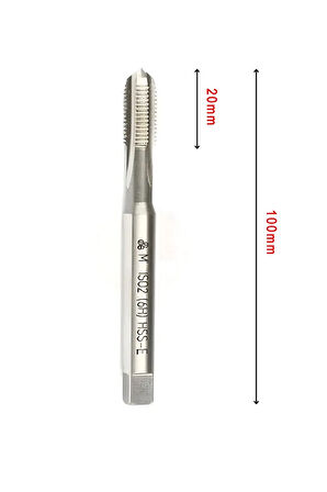 MTE M10x1,5 Normal Vidalı Düz Kanallı Makina Kılavuzu HSS - E DIN 371/C