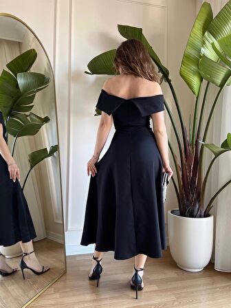 Silvain Madonna Midiboy Elbise Siyah -00063