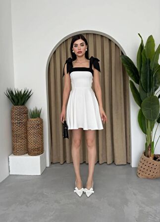 Rosalie Kalın Askılı Mini Elbise