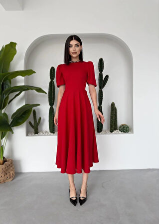 Viki Midi Boy Kiloş Elbise