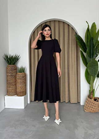 Viki Midi Boy Kiloş Elbise