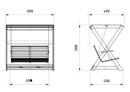  Ahşap Bahçe Salıncağı Holox IROKO, Yataksız