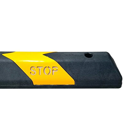 10'lu Set 110 cm Plastik Araç Stoperi – Siyah-Sarı Yüksek Görünürlük