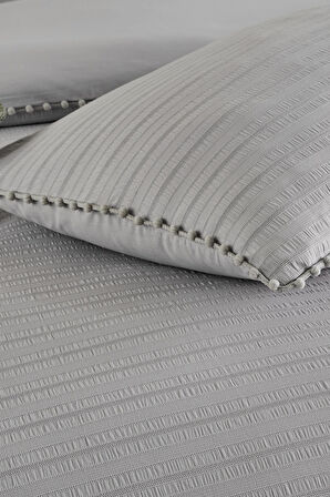 Emboss Marble Çift Kişilik Saten Nevresim Takımı
