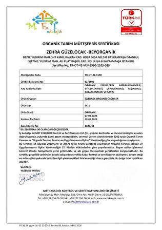 Beyorganik Organik Bey-Mor-Mix 260 gr