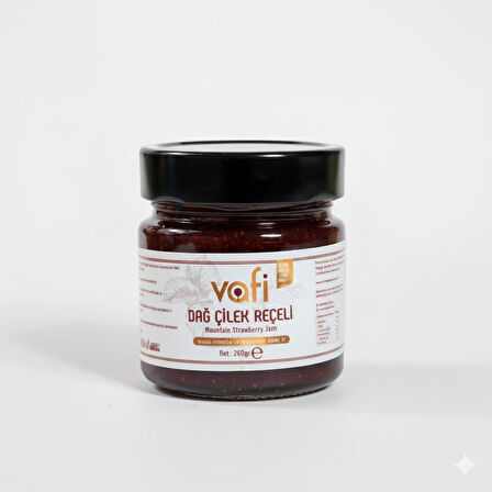 Vafi Şekersiz Dağ Çileği Reçeli 260 gr