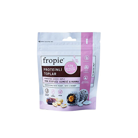 Fropie Yer Fıstığı Ezmesi&Hurma Protein Topları 80 gr
