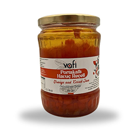 Portakallı Havuç Reçeli 700 gr