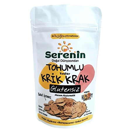 Serenin Doğal Dünyası Glutensiz Tohumlu Krik Krak Kraker 80 gr