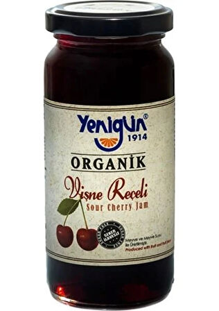 Yenigün Organik Vişne Reçeli 290 gr