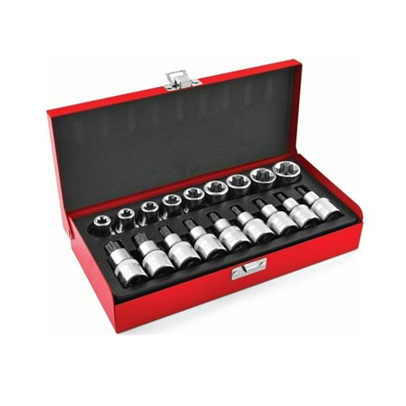 PRODHT 1/2 Torx Uçlu Lokma Takımı İç ve Dış 18 Parça