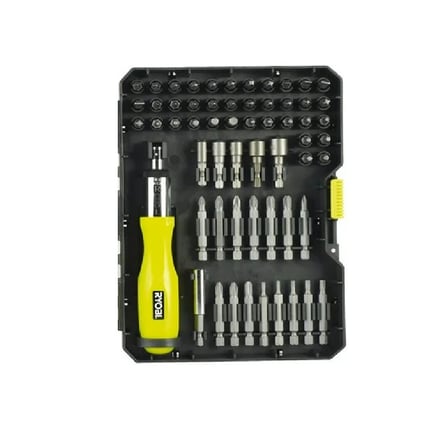 RYOBI RAK59SD Cırcırlı Tornavida ve Vidalama Uç Seti 59 Parça