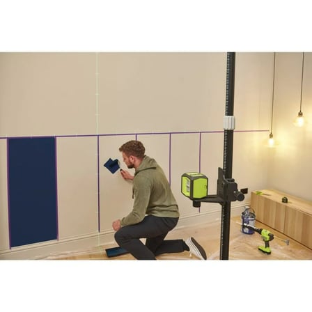 RYOBI RBCLLG2 Çapraz Lazer Metre Profesyonel Lazer Şakül 15 Metre Yeşil