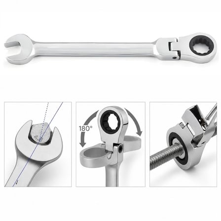 FIXMAX Mafsallı Cırcır Kombine Anahtar 8 mm