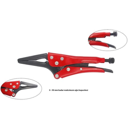 CETA FORM Ayarlı Pense Uzun Burunlu X-Grip 170 mm