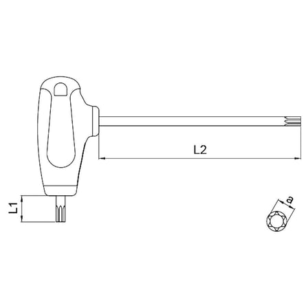 CETA FORM T10 T Saplı Torx Allen Anahtar