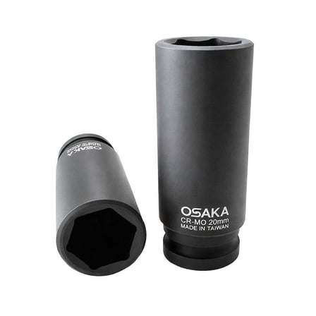 OSAKA 1/2 Altı Köşe Havalı Derin Lokma 20 mm