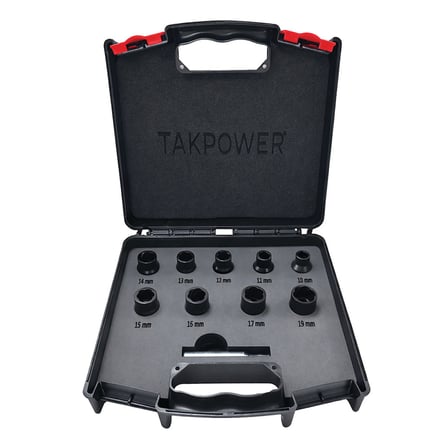TAKPOWER 1/2 Twist Lokma Seti Hasarlı Cıvata ve Somun Sökme 9 Parça