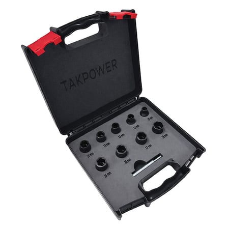 TAKPOWER 1/2 Twist Lokma Seti Hasarlı Cıvata ve Somun Sökme 9 Parça