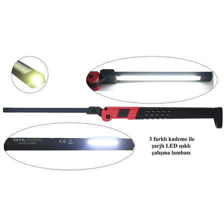 CETA FORM Katlanabilir Led Çalışma Lambası Slim 300 Lümen