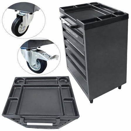 TAKPOWER 3 Metre Takım Tezgahı 2 Dolaplı + 2 Boş Takım Arabası Antrasit