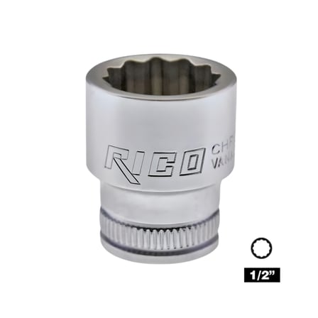 RICO 1/2 On İki Köşe Yıldız Lokma 8 mm