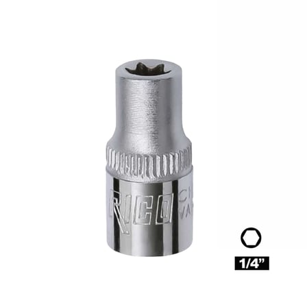 RICO 1/4 E5 Torx Lokma