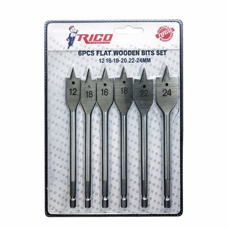 RICO Hex Yaprak Matkap Ucu Takımı 6 Parça